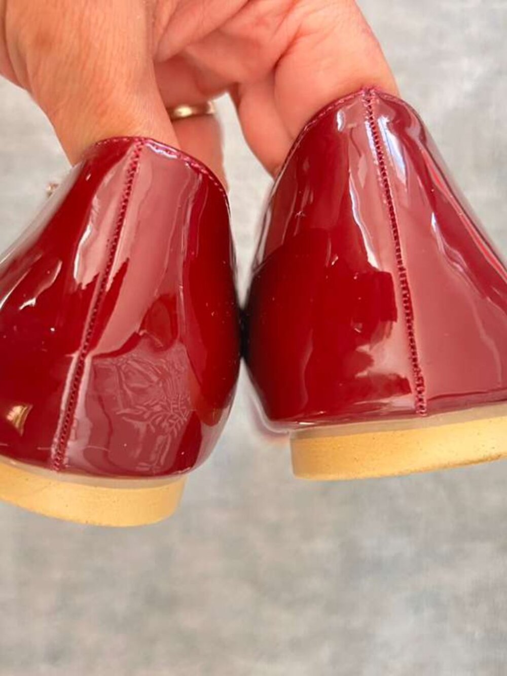 Burgundy Mary Jane Flats | Like new | 8.5 (39) - Picture 5 of 7